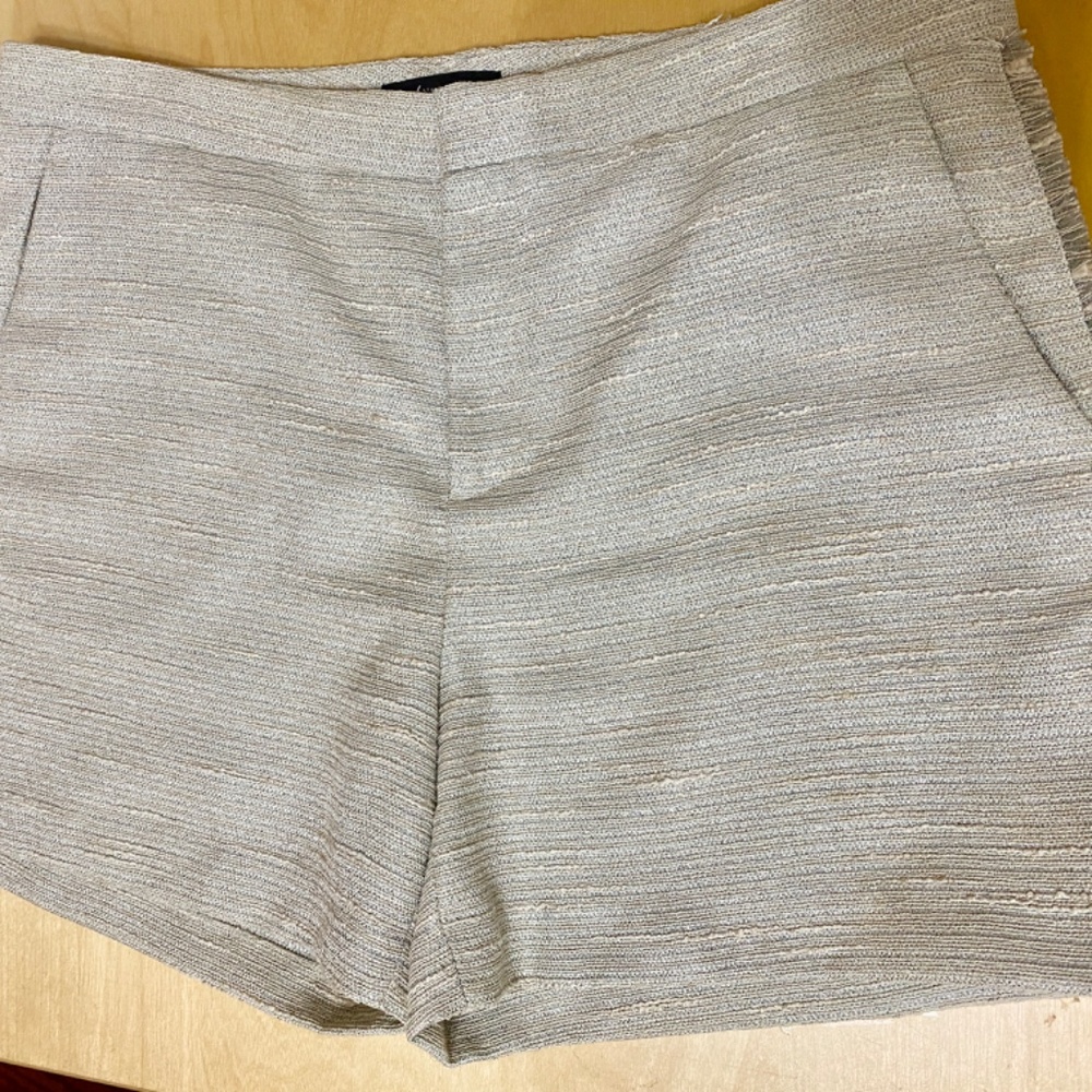 Banana Republic Hampton Fit beige slight sparkle design Dress Shorts size 14